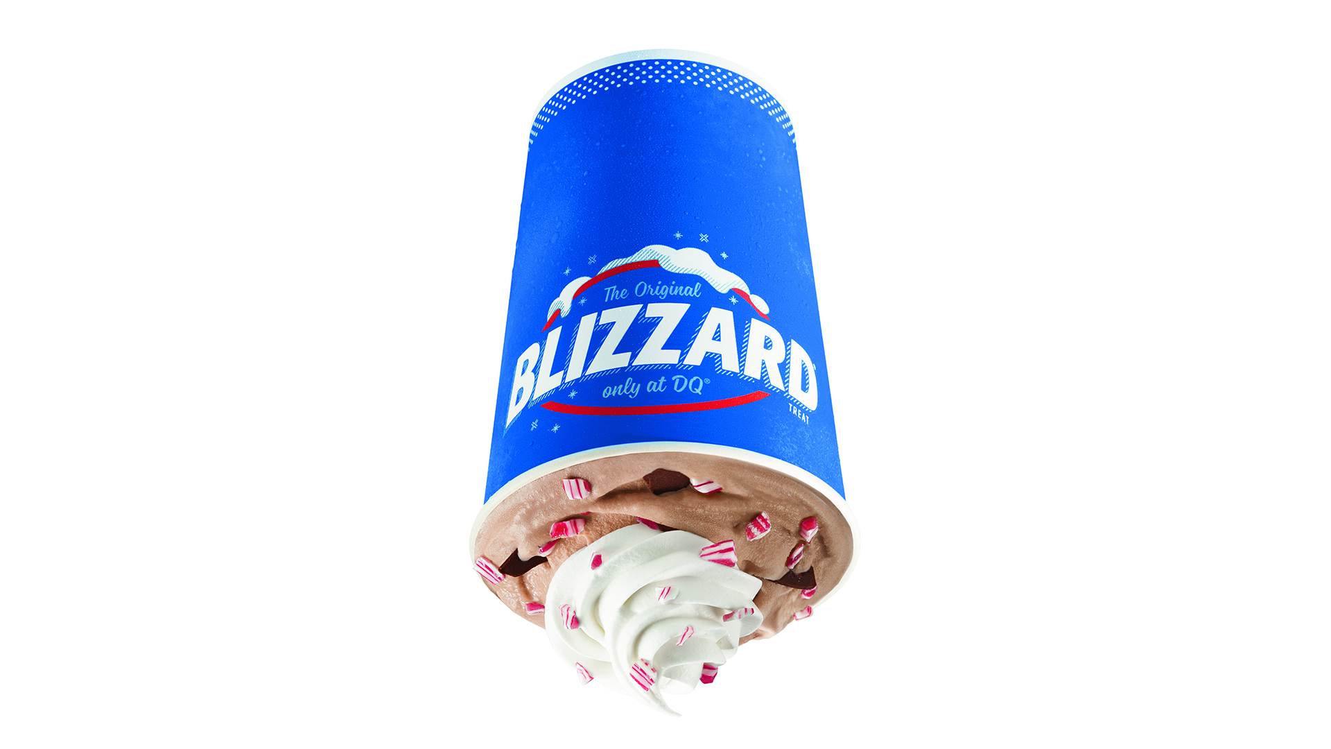 Peppermint Hot Cocoa Blizzard ® Treat.