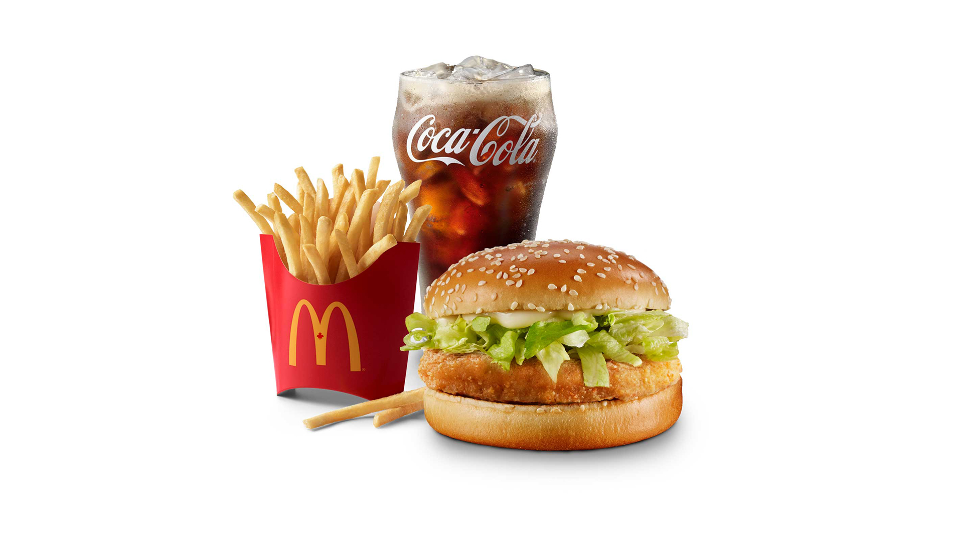 McChicken Extra Value Meal 620-1052 Cals.