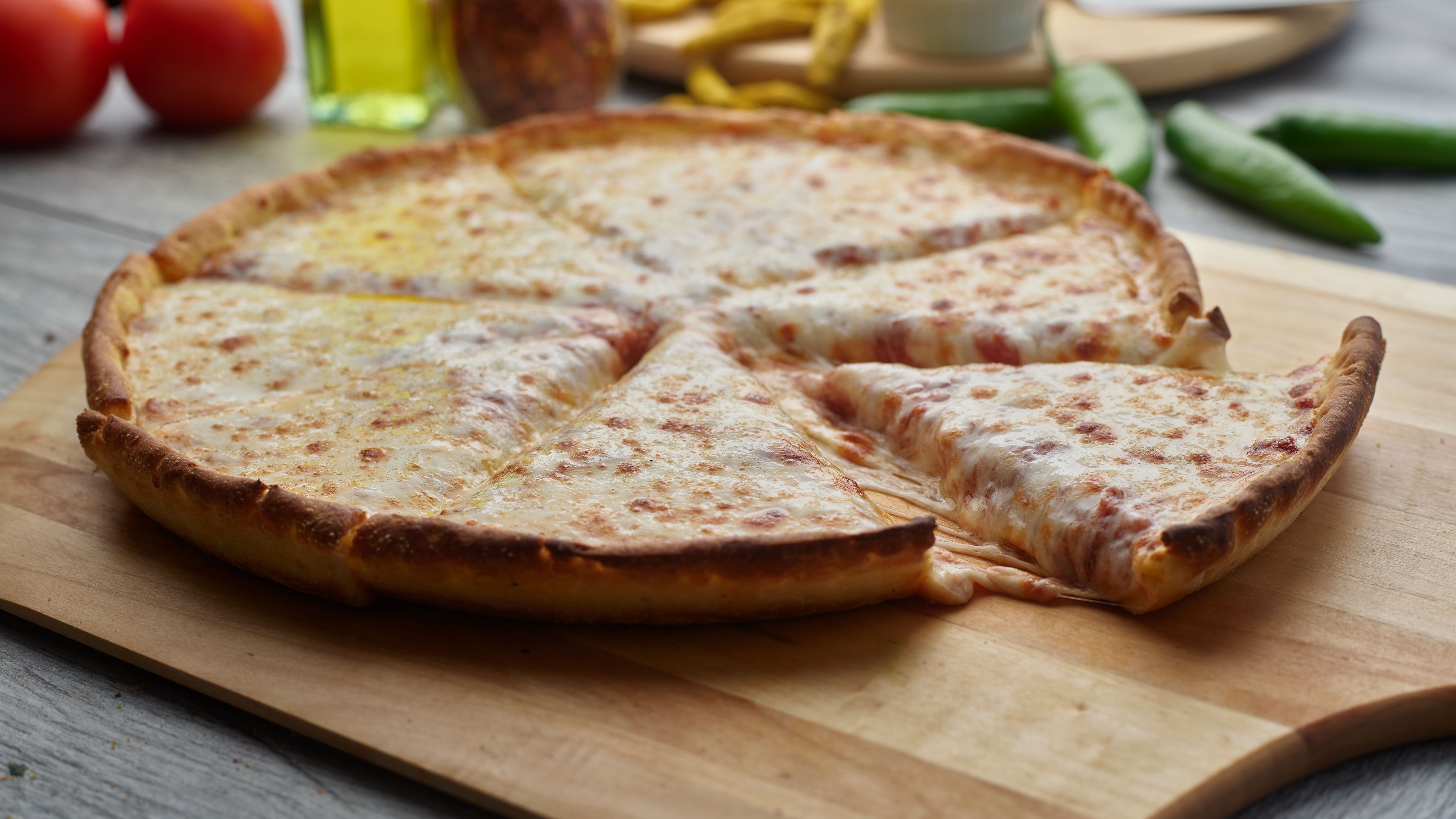 Create your own pizza. Pizza twirling through my mind.