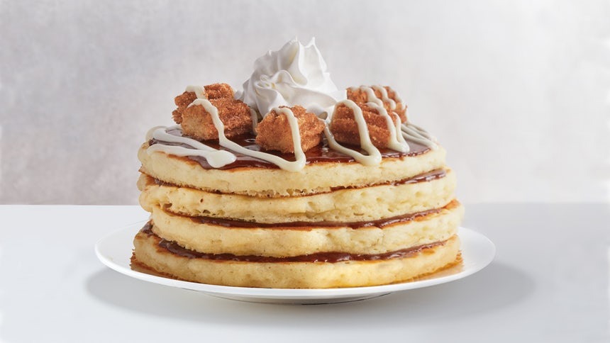 IHOP - Layered with dulce de leche cream, Caramel Bon Bon Pancakes