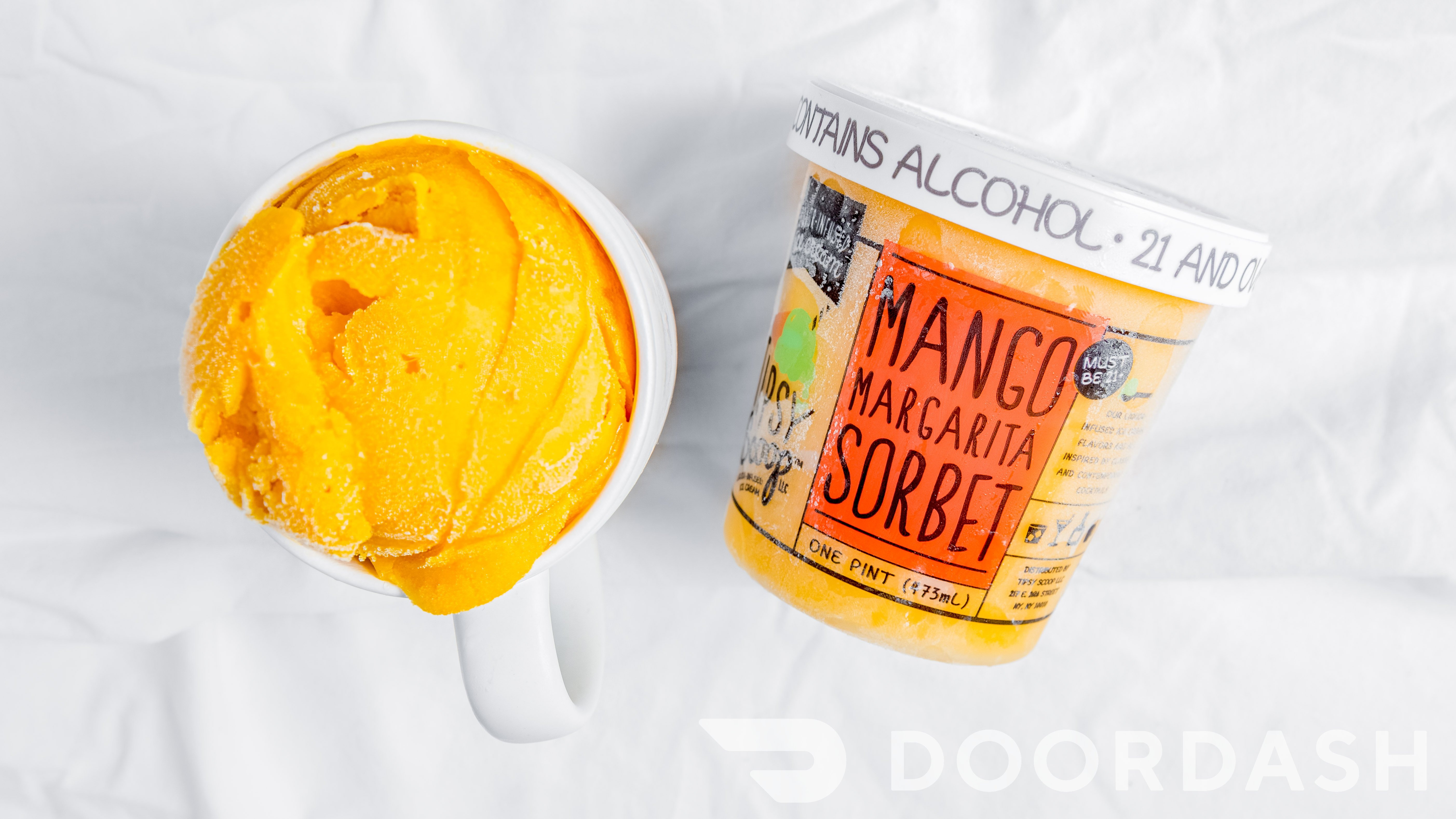 Tipsy Scoop - Mango Margarita Sorbet