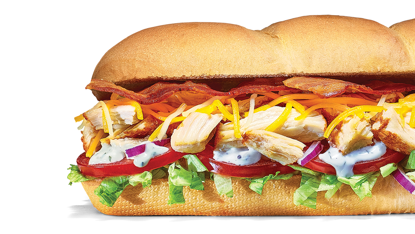 Subway Chicken Bacon Ranch Melt