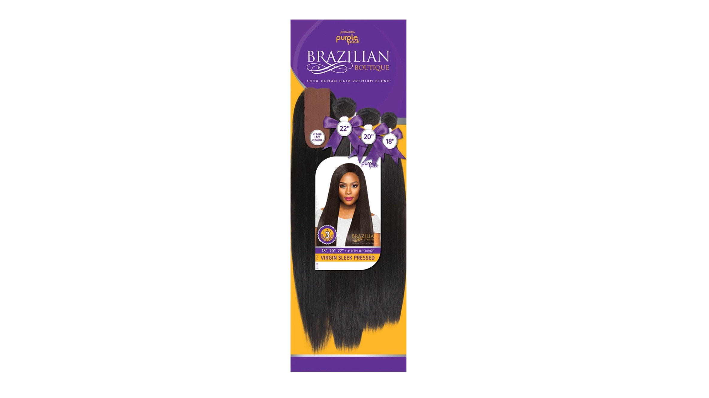 Mistic Clip-On 9pcs Straight Hair Extensions Pack 18