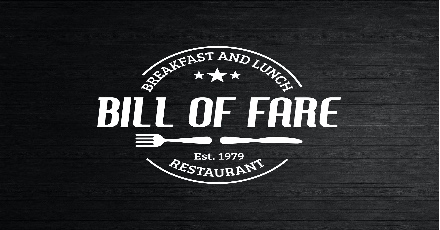 Bill of Fare (San Jose)