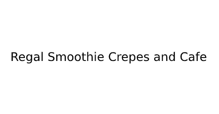 Regal Smoothie Crepes and Cafe